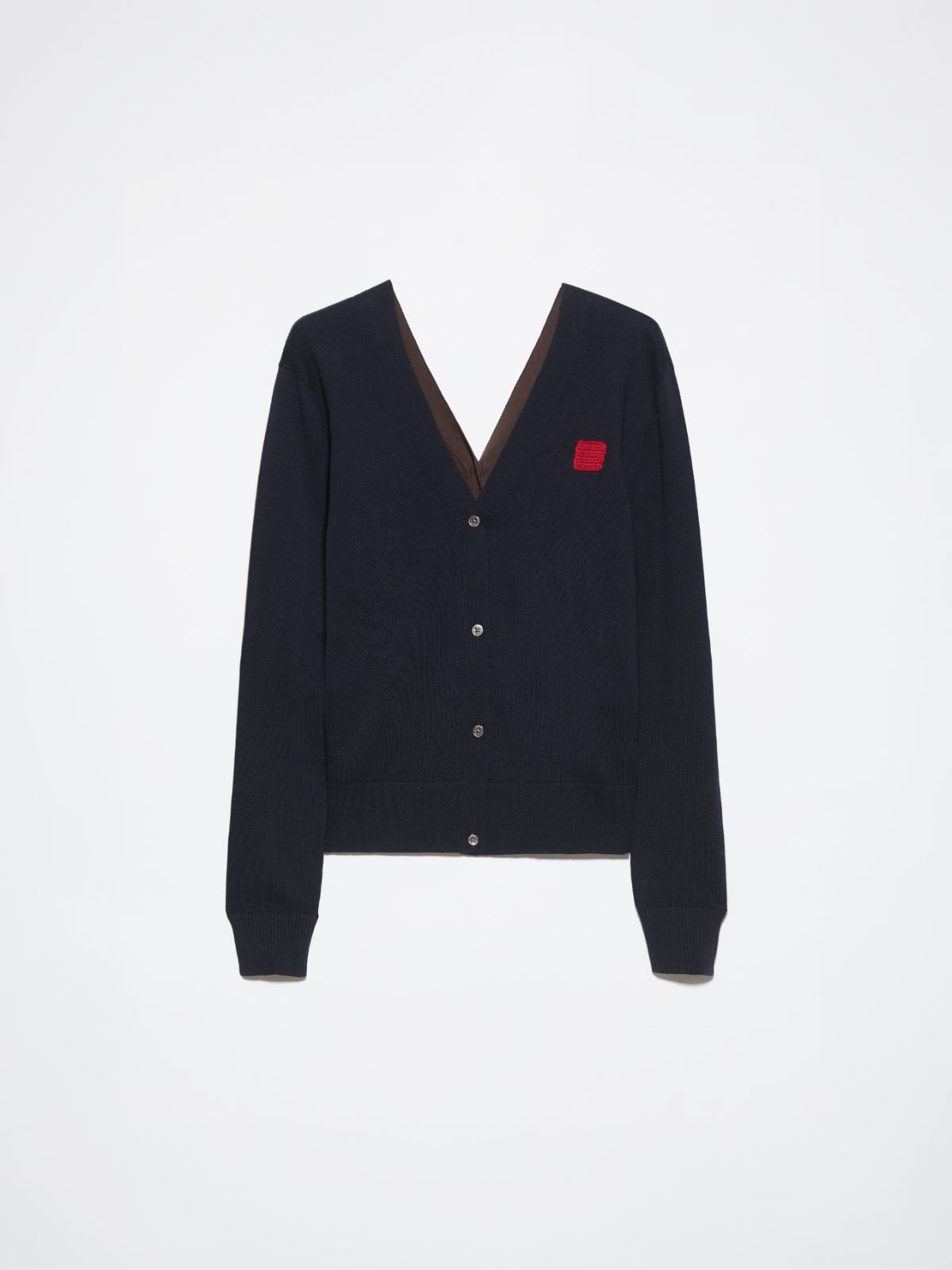 Cotton and cashmere cardigan - NAVY - MAX&Co. - 7