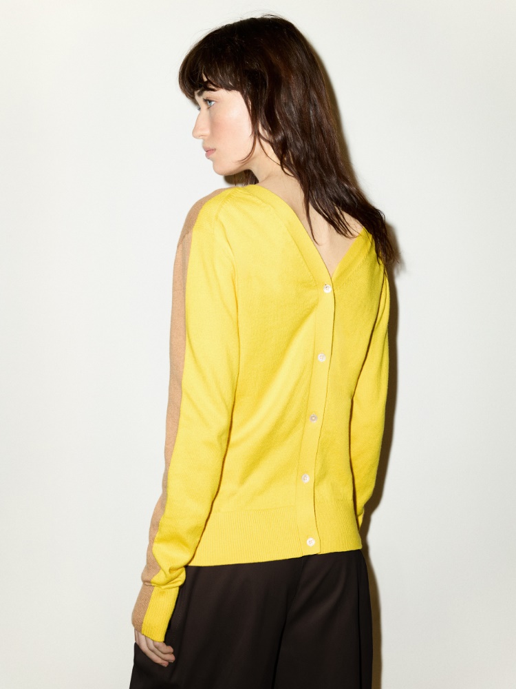 Cotton and cashmere cardigan - CAMEL - MAX&Co. - 2