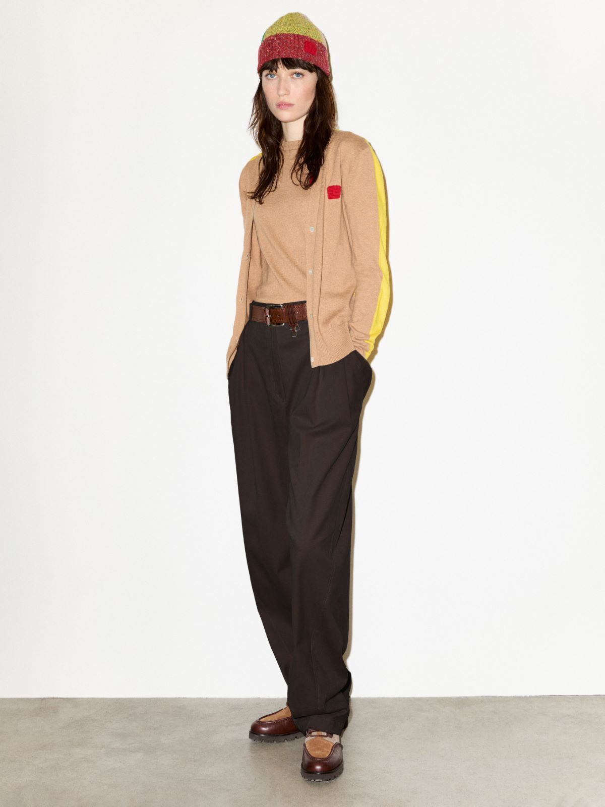 Cotton and cashmere cardigan - CAMEL - MAX&Co. - 5