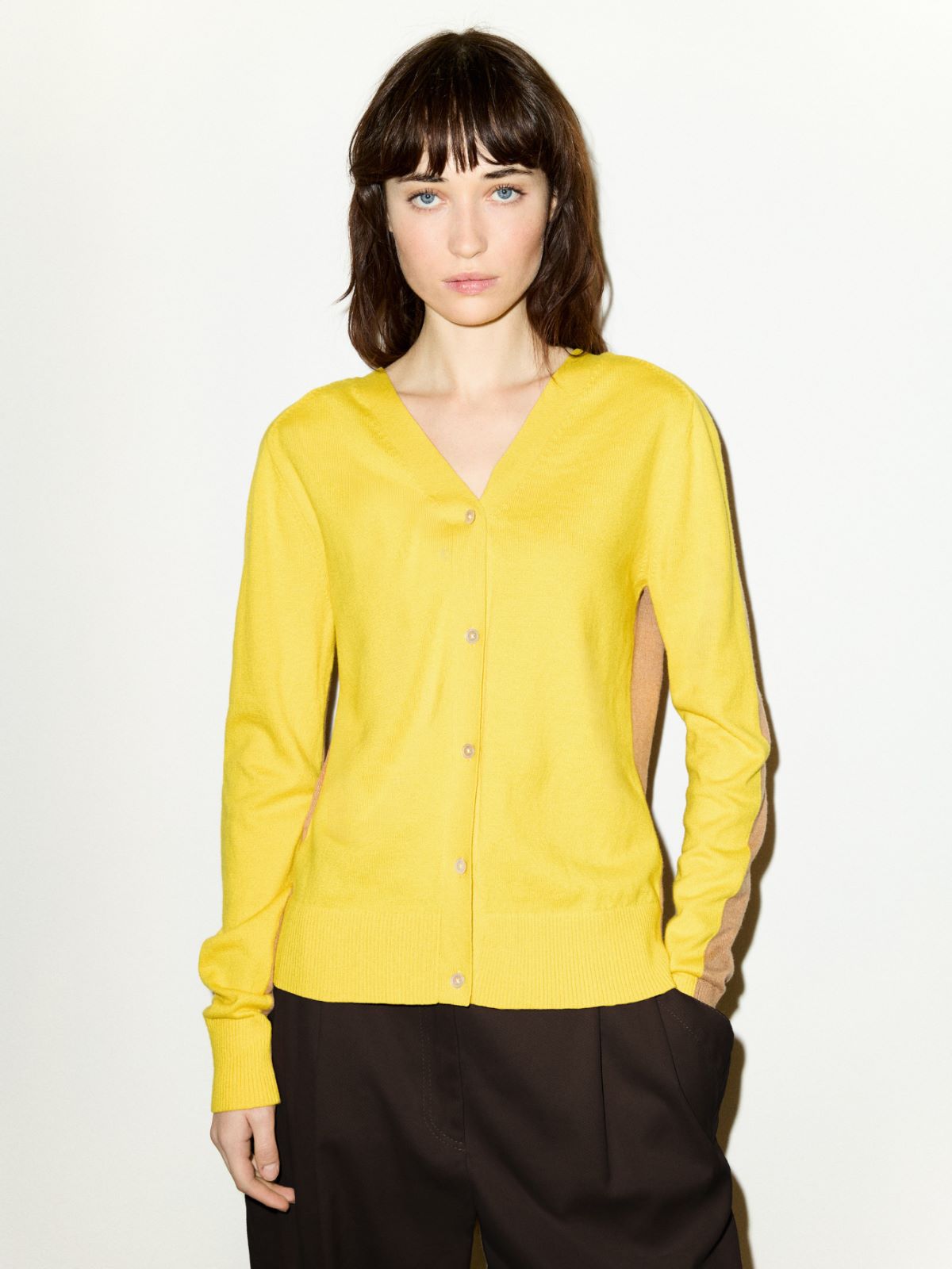 Cotton and cashmere cardigan - CAMEL - MAX&Co. - 4