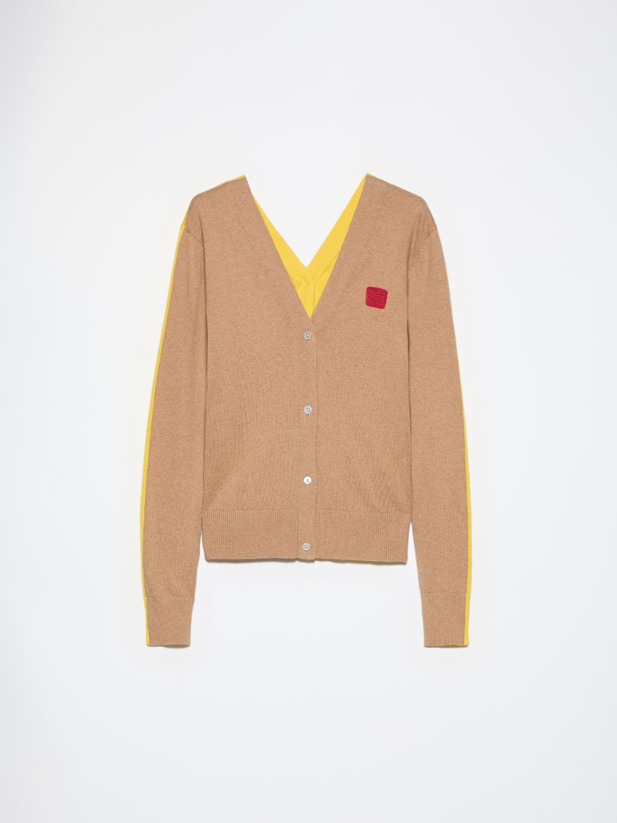 Cotton and cashmere cardigan - CAMEL - MAX&Co. - 6