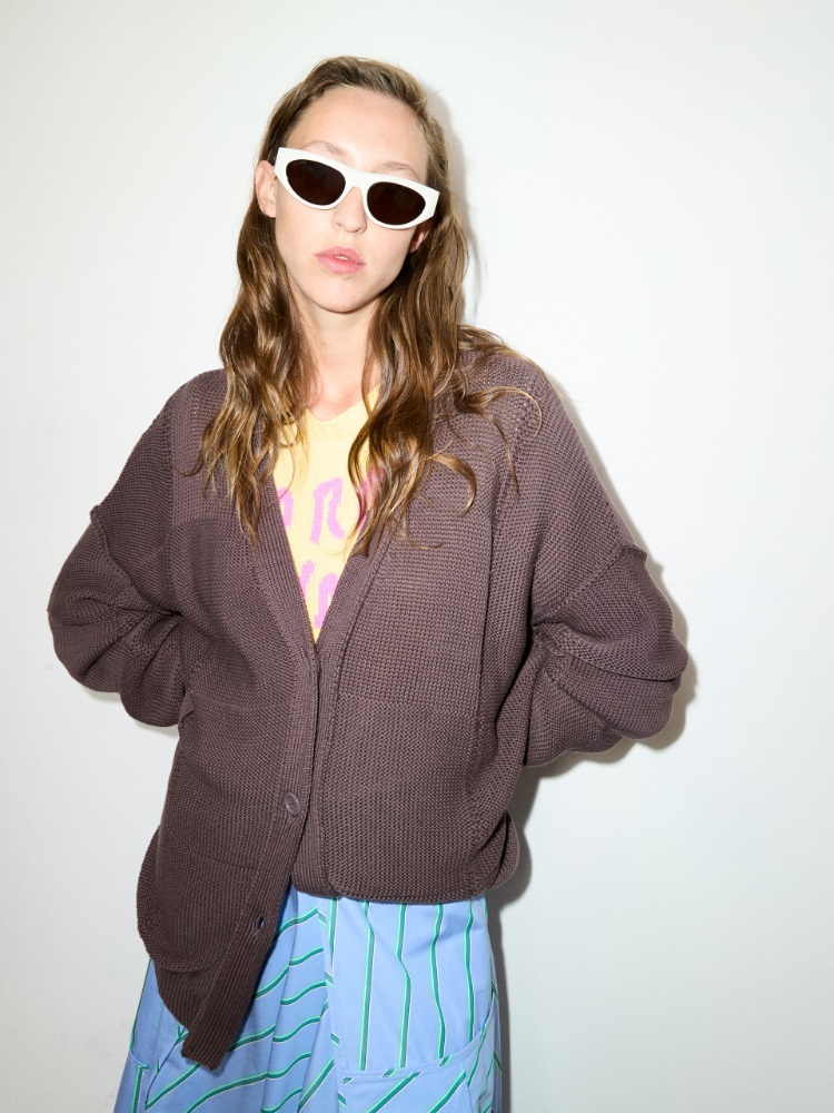Oversized embroidered cardigan - MAX&Co.