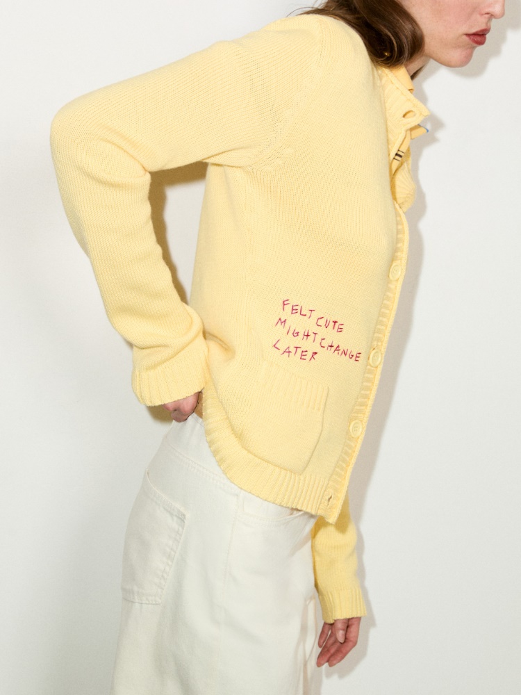 Embroidered cotton cardigan - MAX&Co. - 3