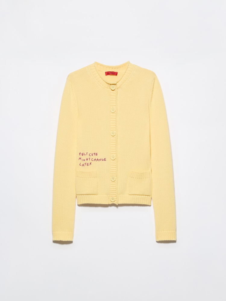 Embroidered cotton cardigan - MAX&Co. - 7