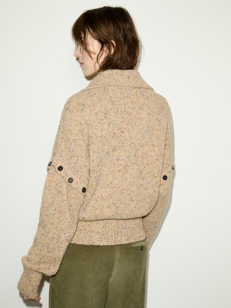 Wool-tweed cardigan - BEIGE - MAX&Co. - 2