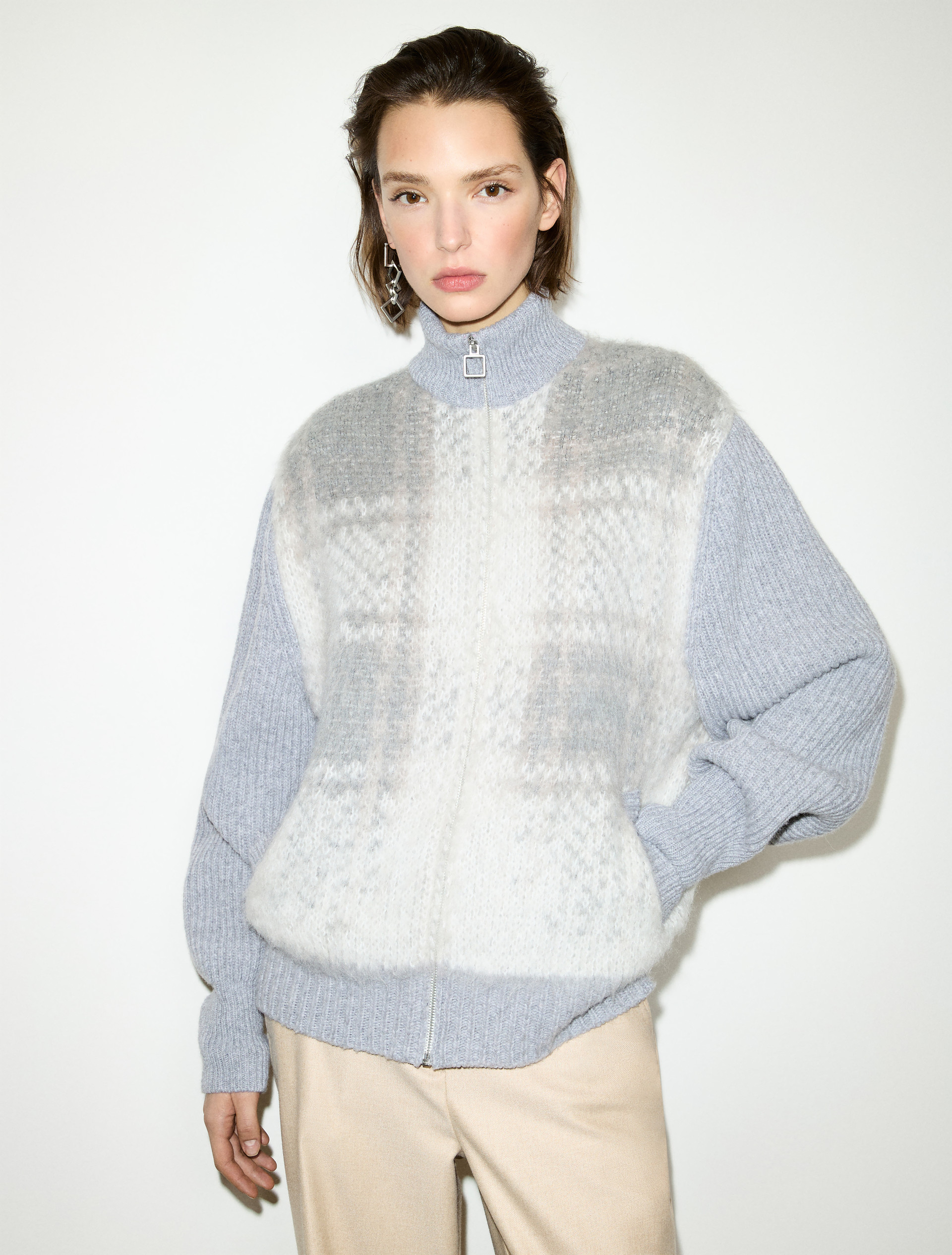 Jacquard-knit bomber jacket - MAX&Co.