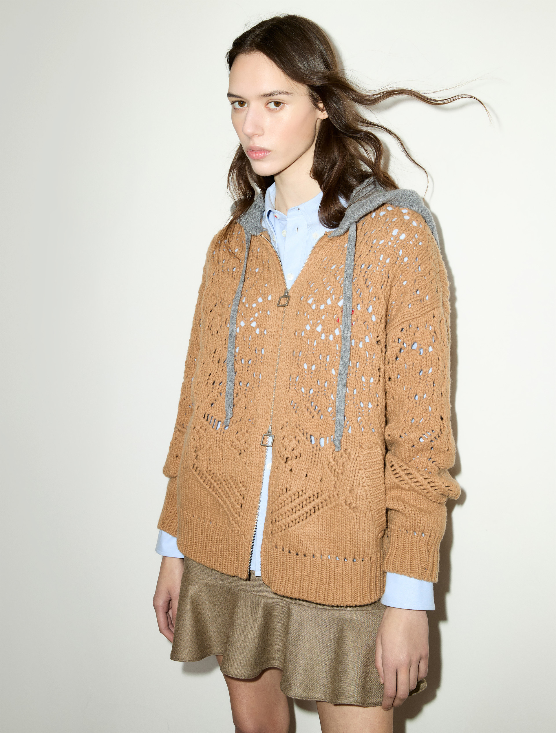 Open-knit wool cardigan - MAX&Co.