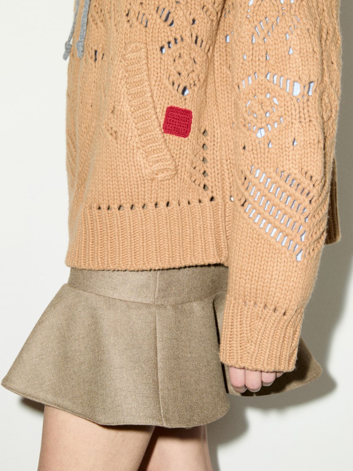 Open-knit wool cardigan - CAMEL - MAX&Co. - 4