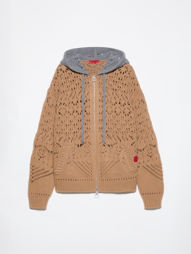 Open-knit wool cardigan - CAMEL - MAX&Co. - 6