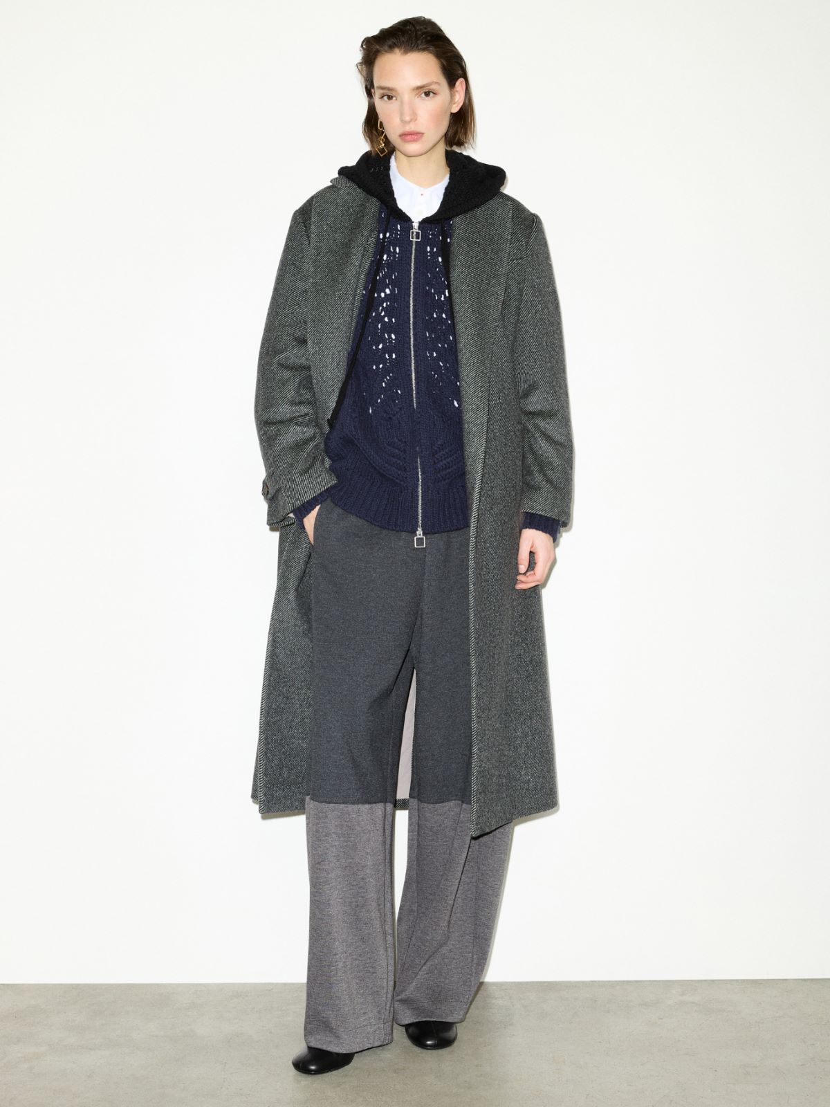 Open-knit wool cardigan - PEACOCK BLUE - MAX&Co. - 5