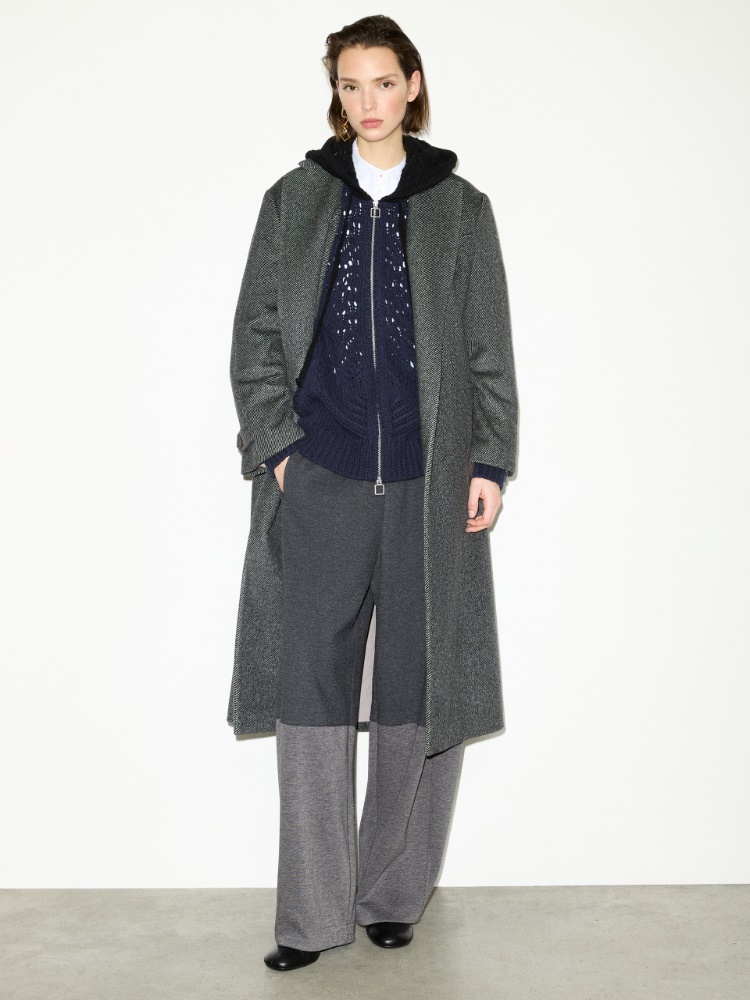 Open-knit wool cardigan - PEACOCK BLUE - MAX&Co. - 5