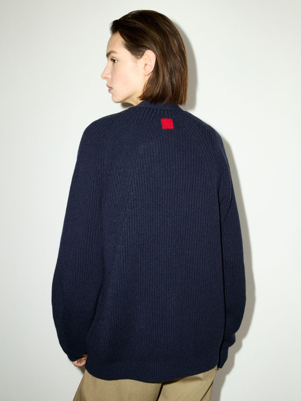 Wool and cashmere cardigan - NAVY - MAX&Co. - 2