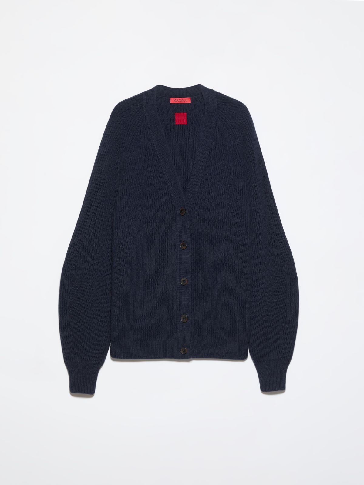 Wool and cashmere cardigan - NAVY - MAX&Co. - 5