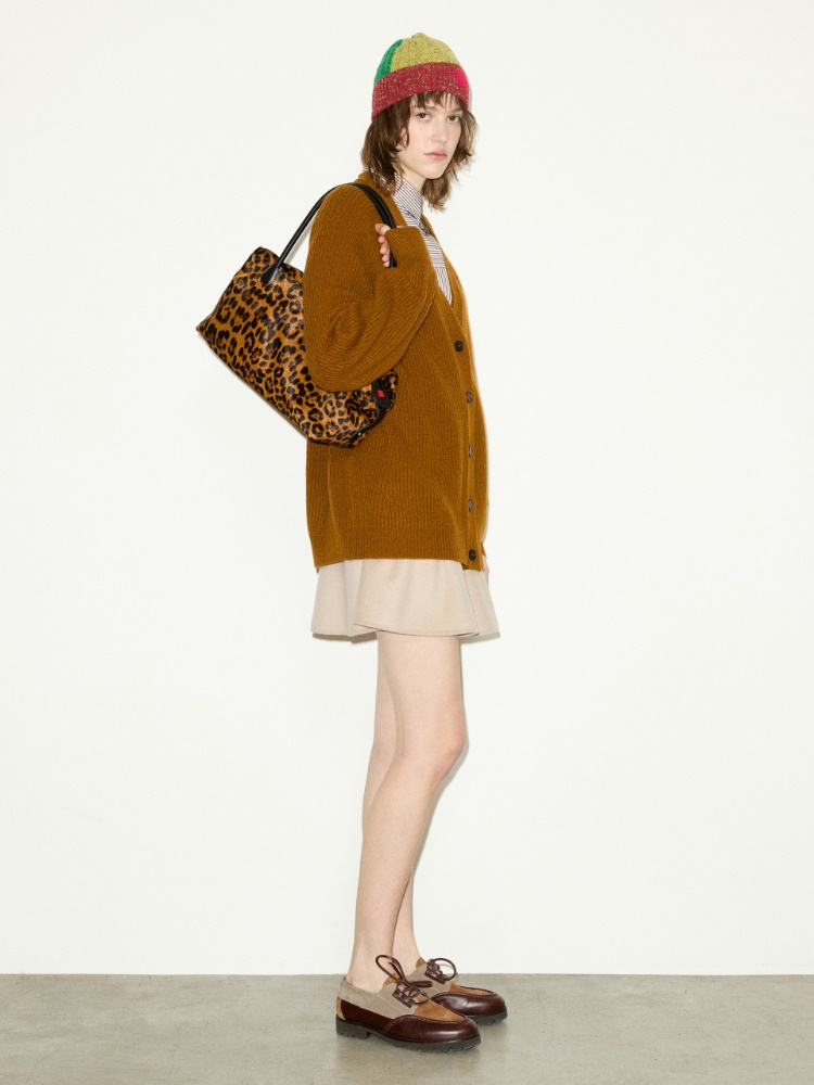 Wool and cashmere cardigan - TOBACCO BROWN - MAX&Co. - 5