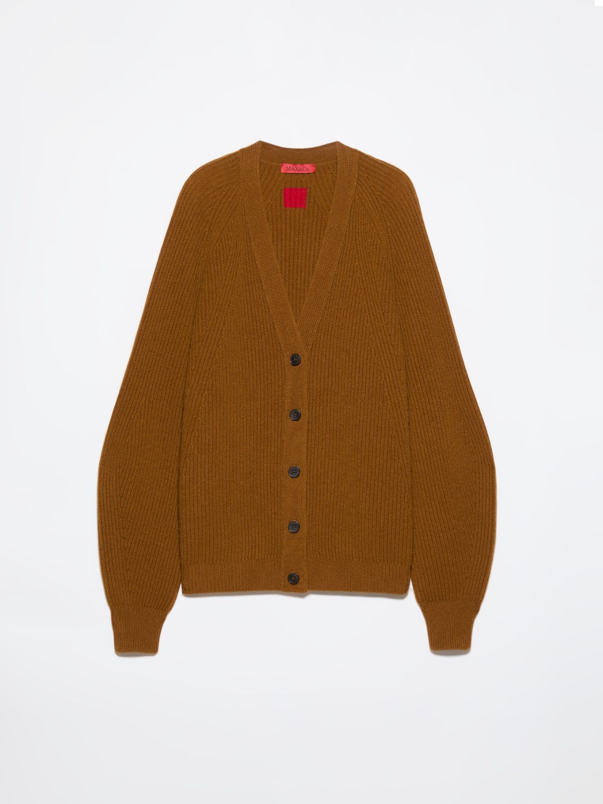 Wool and cashmere cardigan - TOBACCO BROWN - MAX&Co. - 6