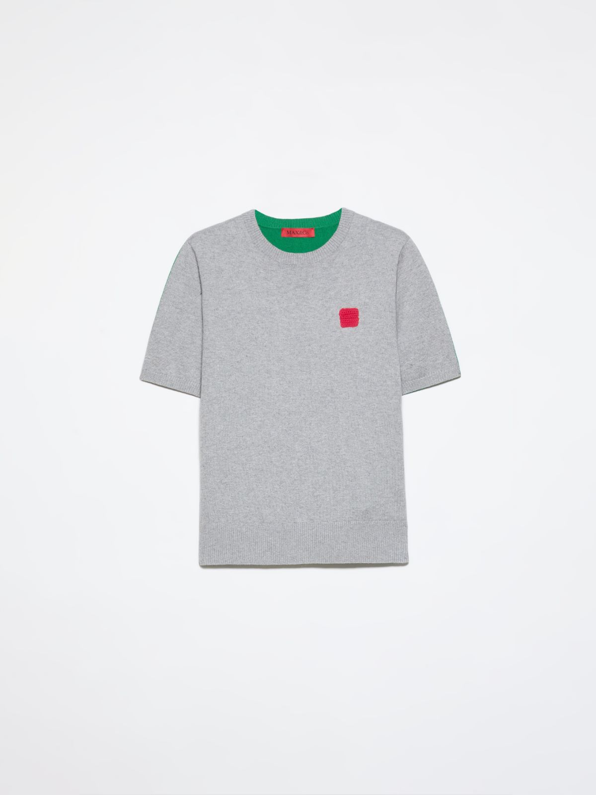 Cotton and cashmere T-shirt - MELANGE GREY - MAX&Co. - 5