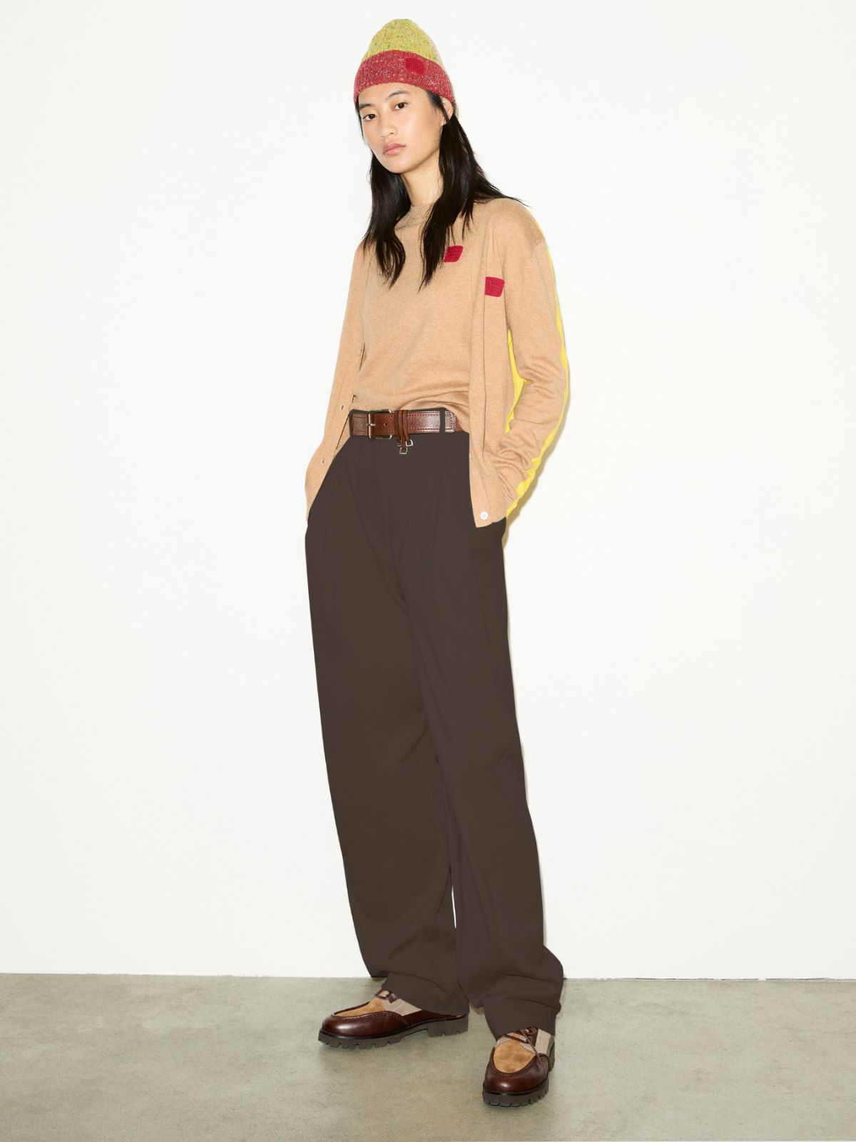 Cotton and cashmere T-shirt - CAMEL - MAX&Co. - 5