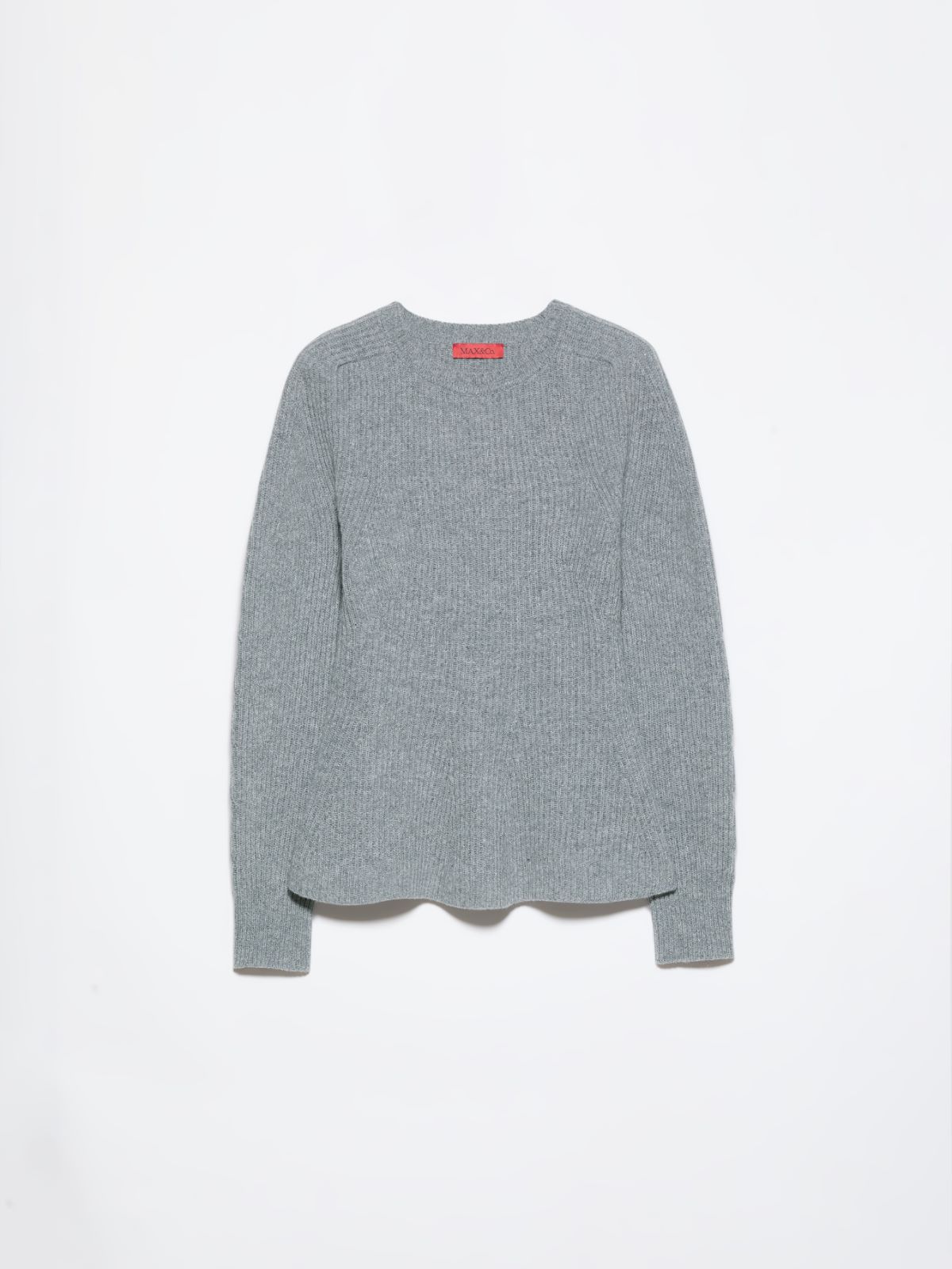 Ribbed wool-knit sweater - LIGHT GREY - MAX&Co. - 5