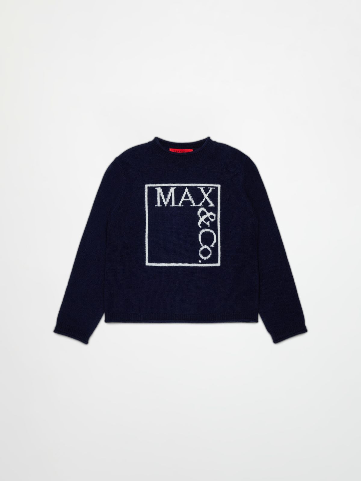 Pull en laine et cachemire mélangés KID - BLEU - MAX&Co.