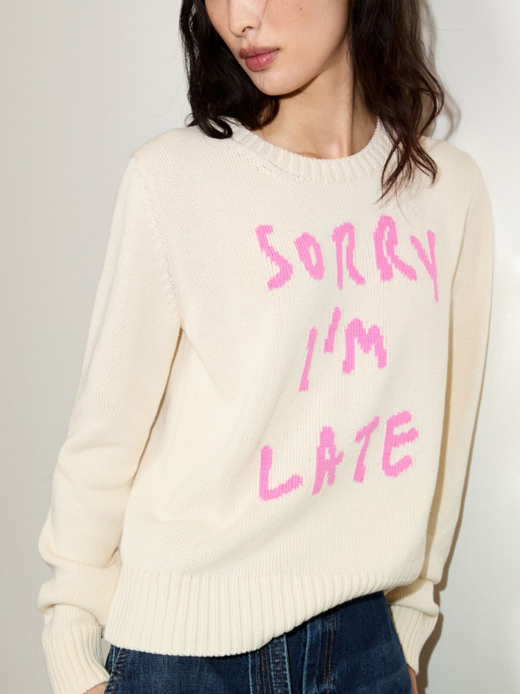 Jacquard cotton jumper - MAX&Co. - 4
