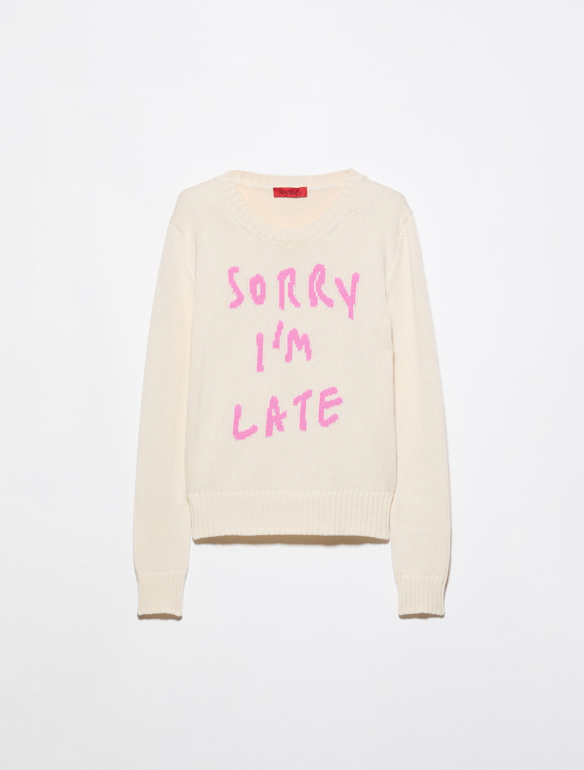 Jacquard cotton jumper - MAX&Co.