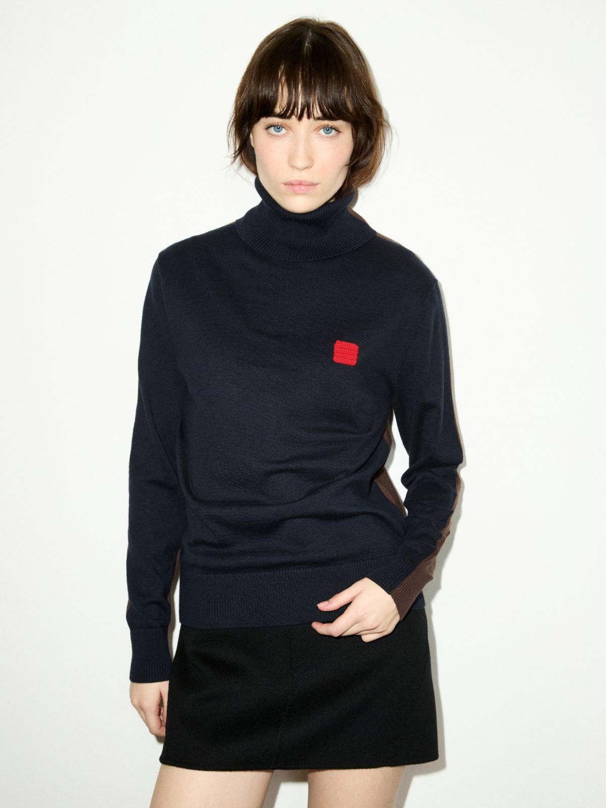 Cotton and cashmere jumper - NAVY - MAX&Co.
