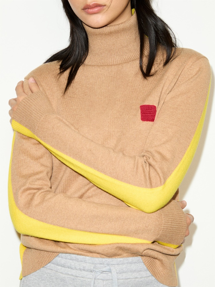 Cotton and cashmere jumper - CAMEL - MAX&Co. - 3