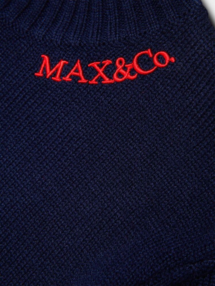 Pull en laine mélangée avec logo brodé KID - MAX&Co. - 4