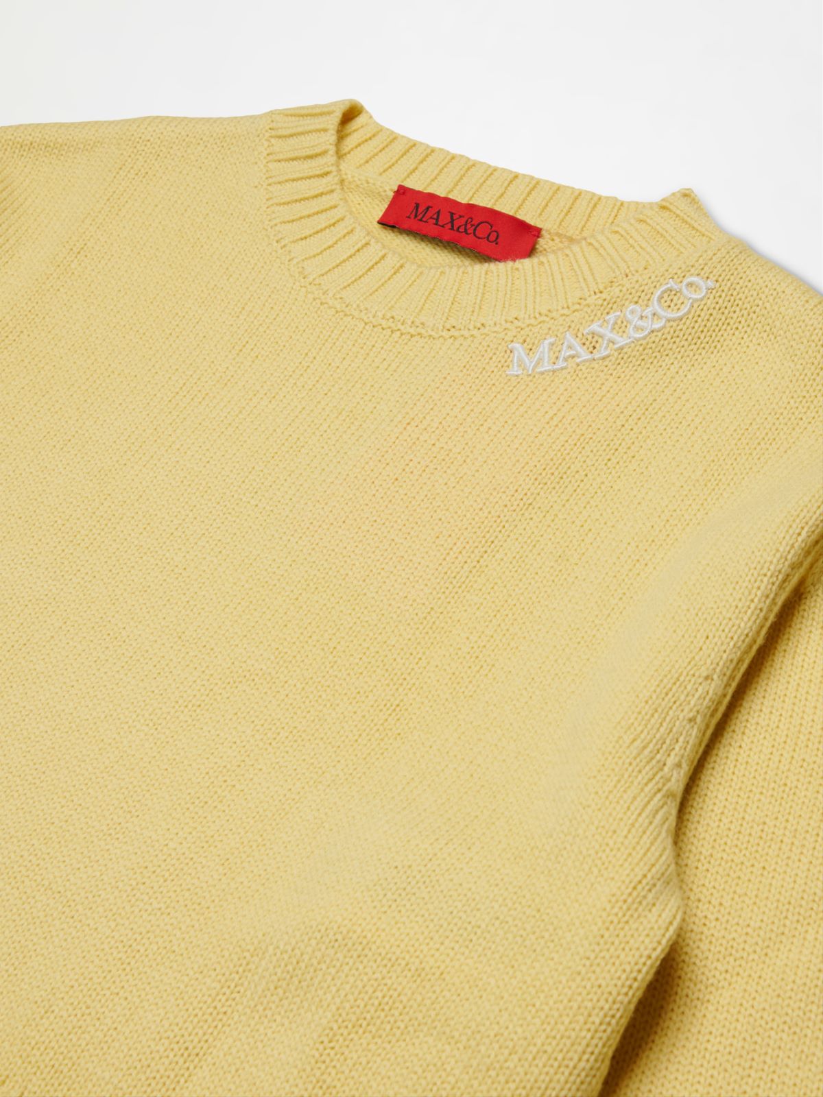 Pull en laine mélangée avec logo brodé KID - BEIGE - MAX&Co. - 3