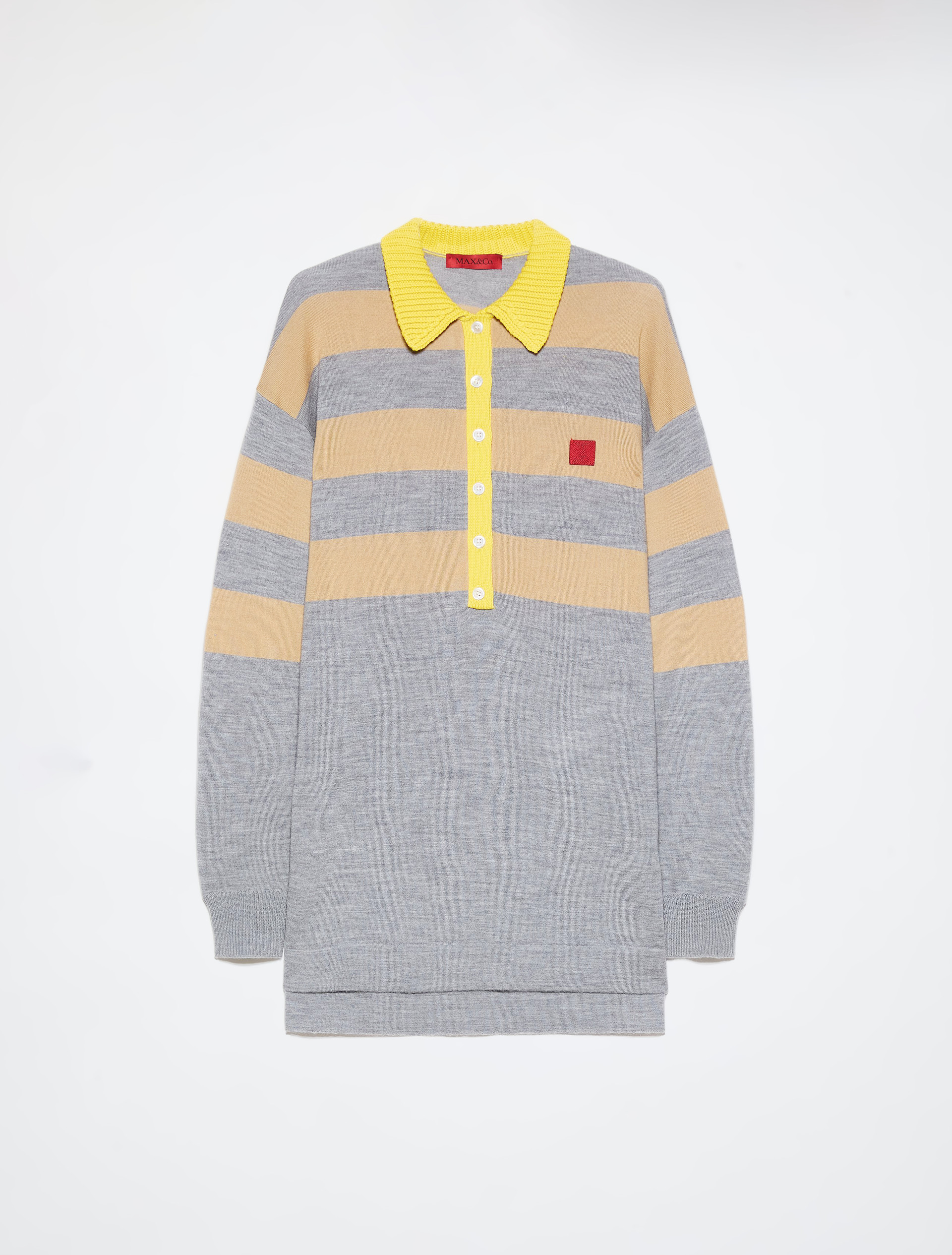 Striped merino-wool polo shirt - MAX&Co.