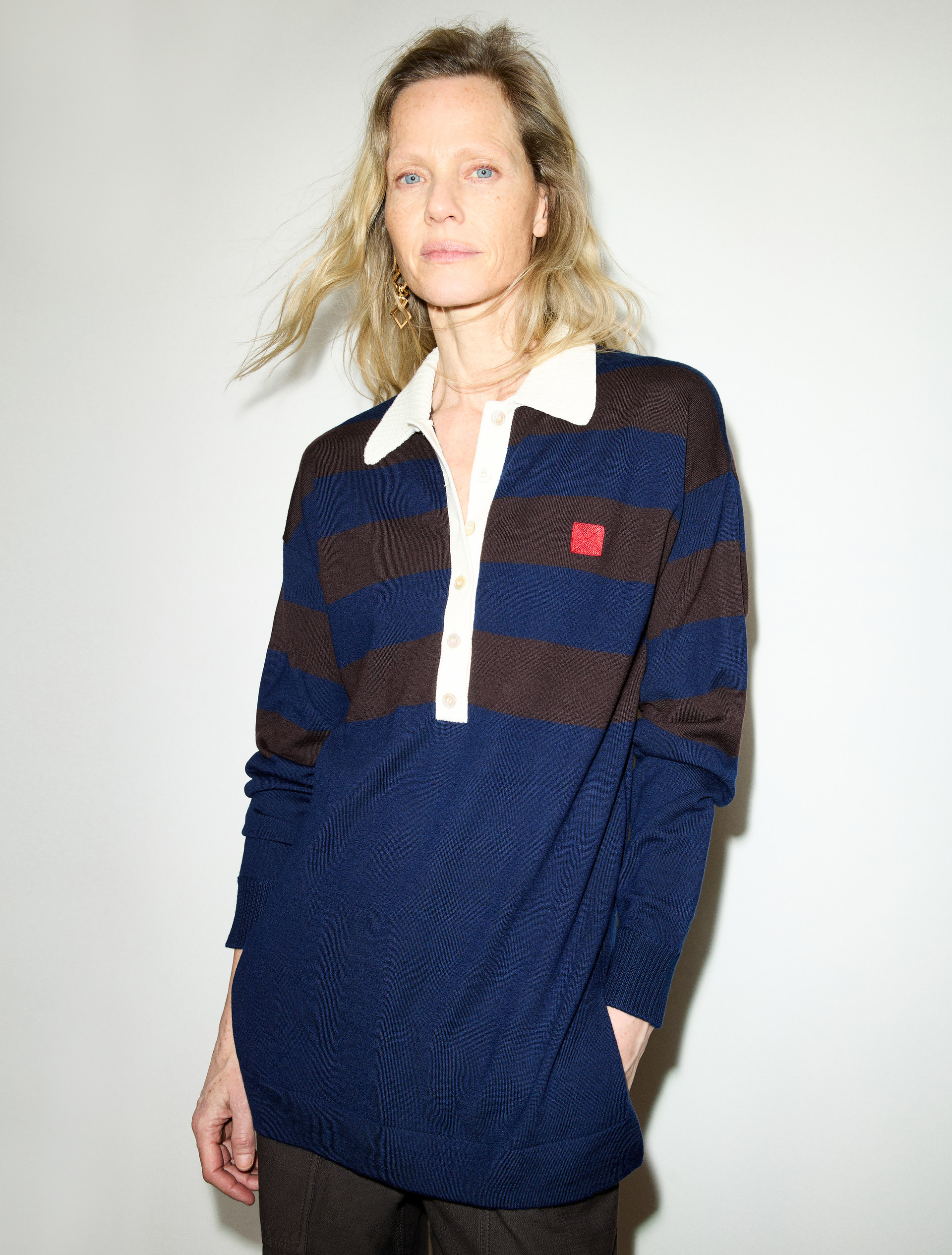 Striped merino-wool polo shirt - MAX&Co.