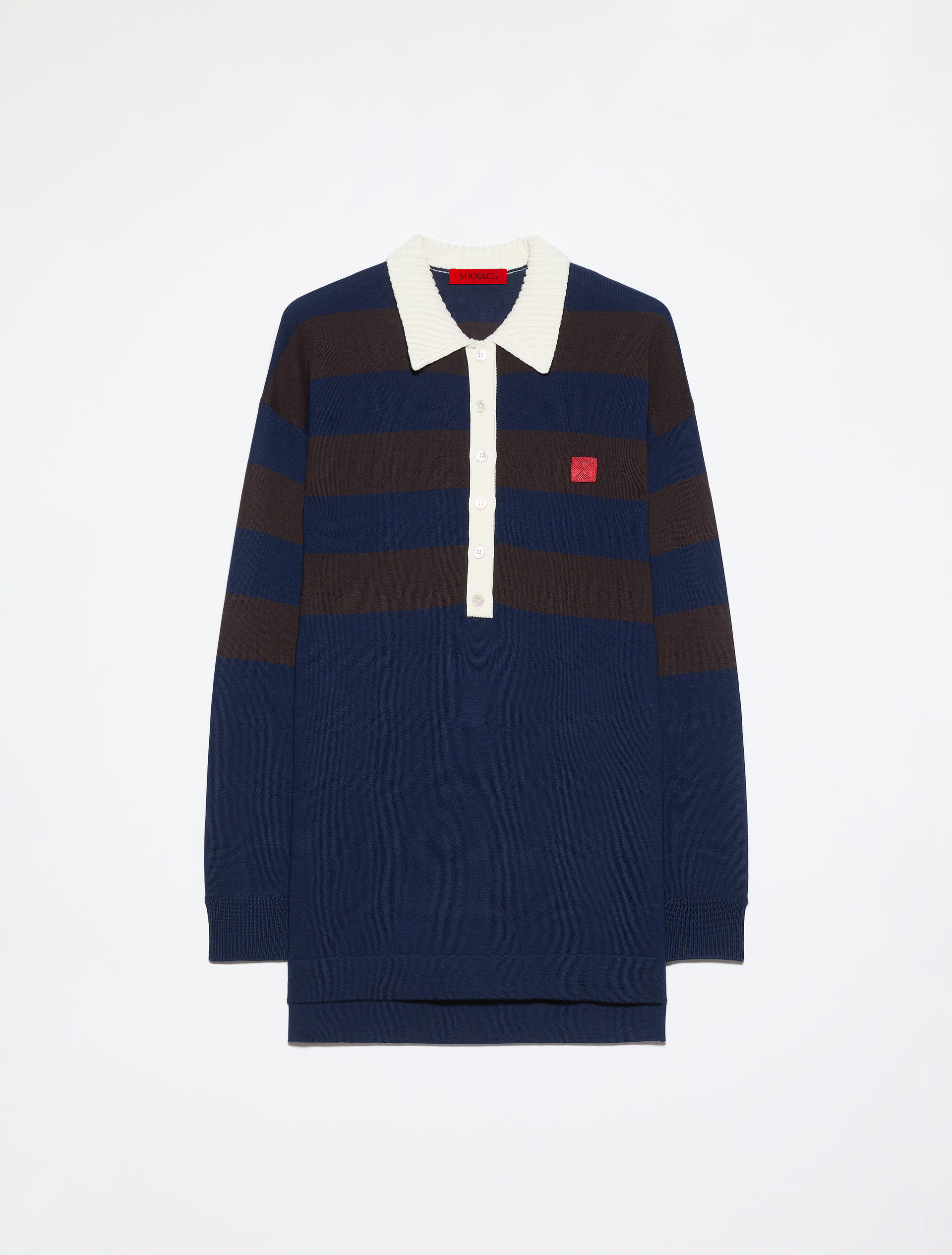 Striped merino-wool polo shirt - MAX&Co.