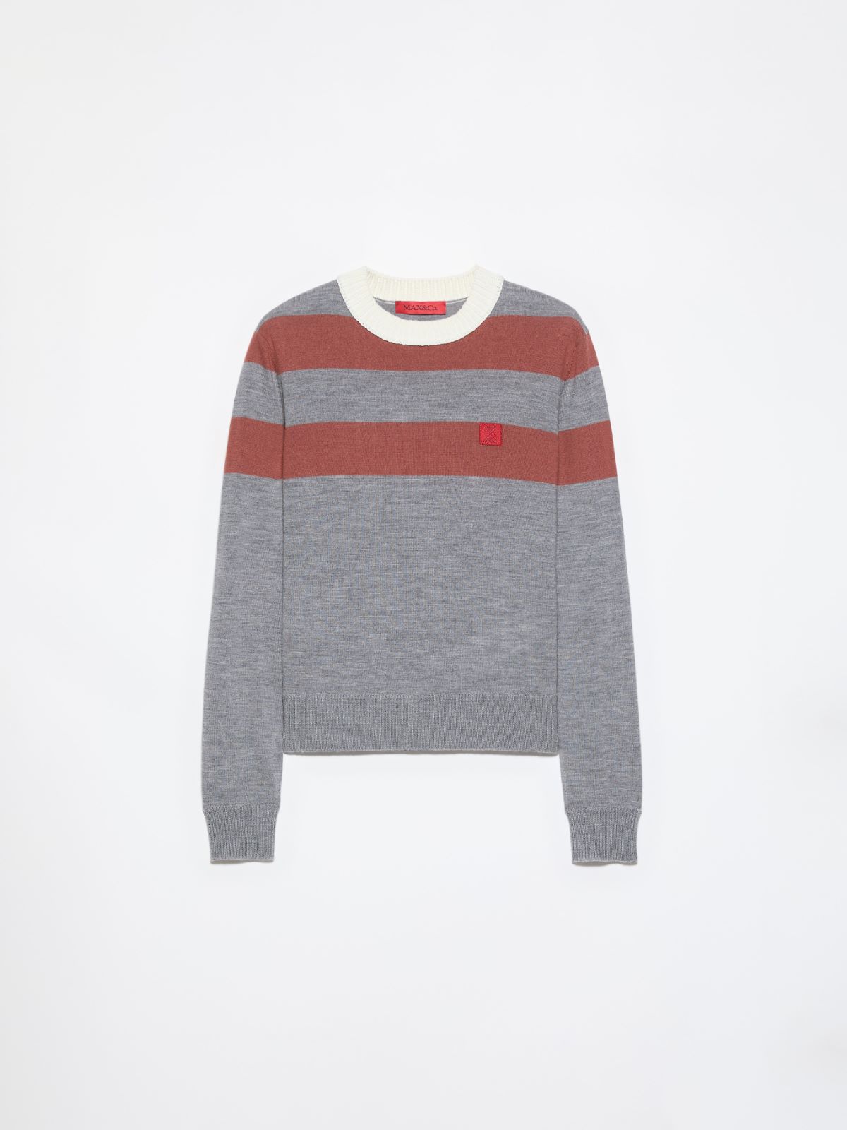 [サリータ]  ピュア メリノ ウール クルーネック ニット - GREY - マックスアンドコー公式オンラインショップ - 5