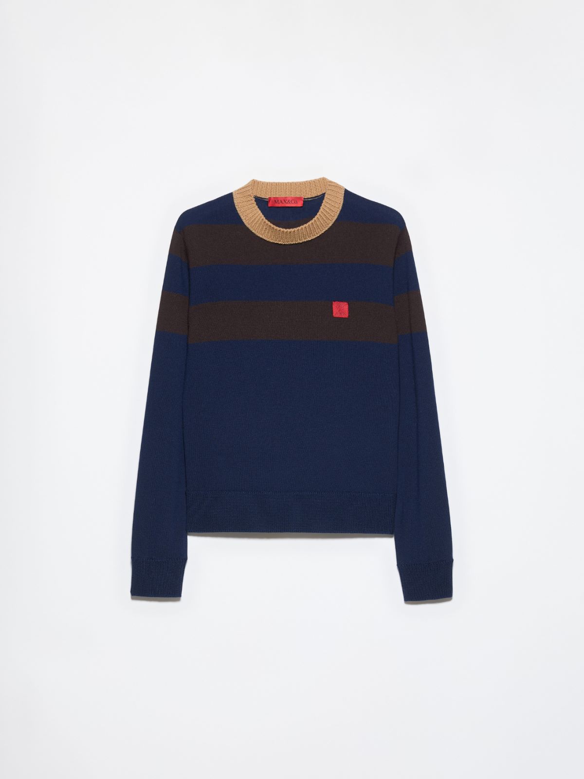 [サリータ]  ピュア メリノ ウール クルーネック ニット - NAVY - マックスアンドコー公式オンラインショップ - 5