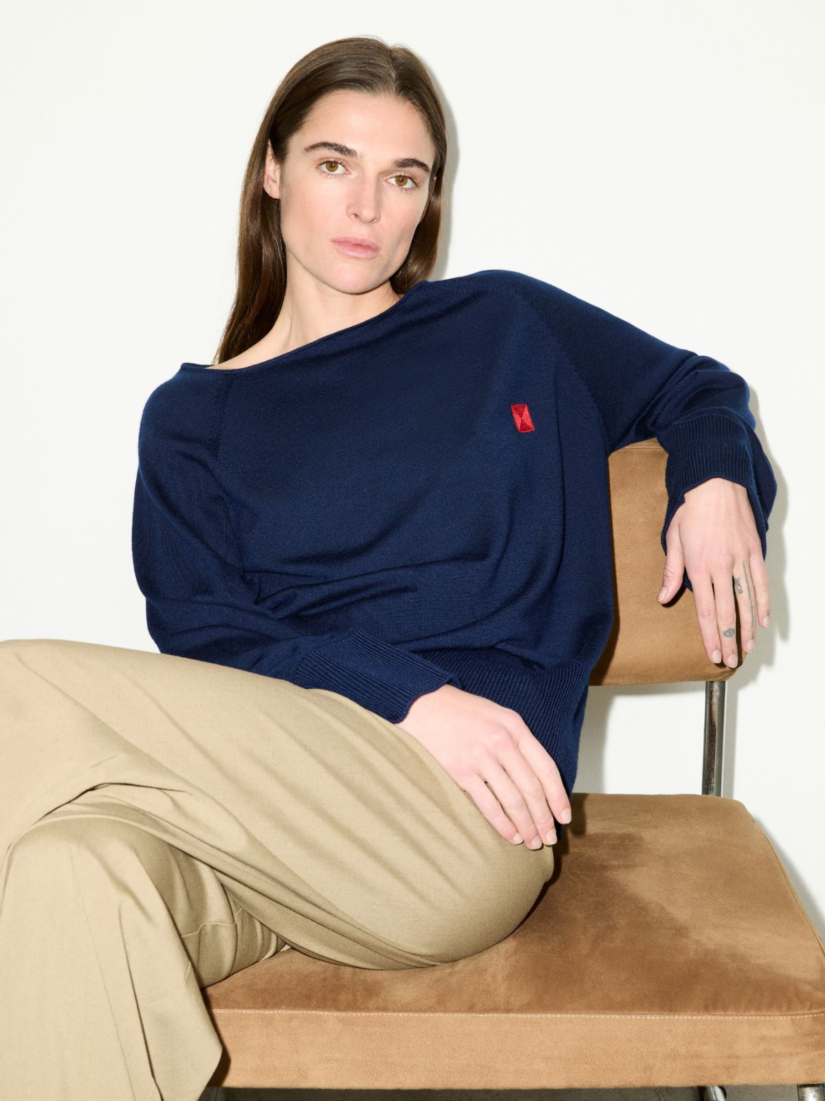 Pure merino wool sweater - NAVY - MAX&Co.