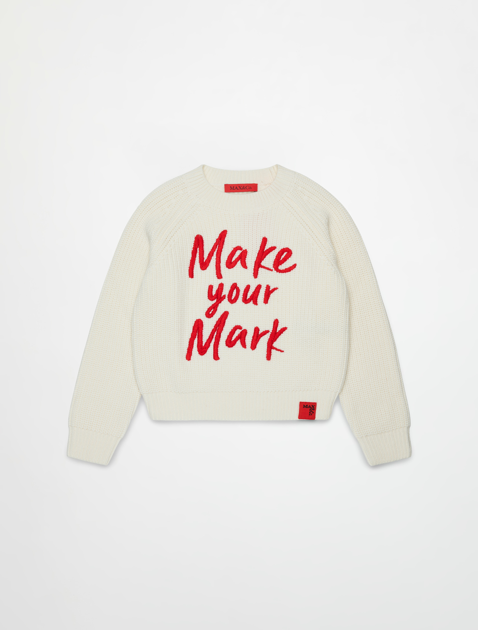Pull ras-du-cou avec inscription sur le devant KID - MAX&Co.