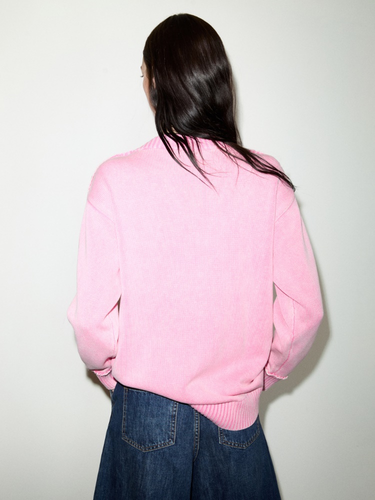 Stone-washed cotton jumper - MAX&Co. - 2