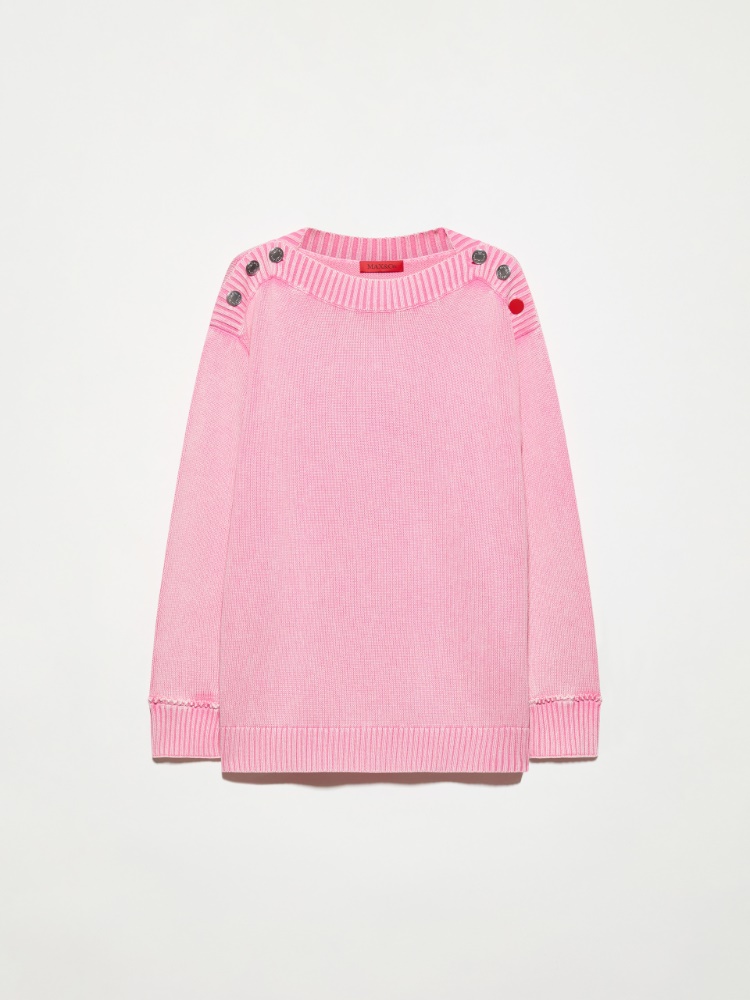 Stone-washed cotton jumper - MAX&Co. - 5