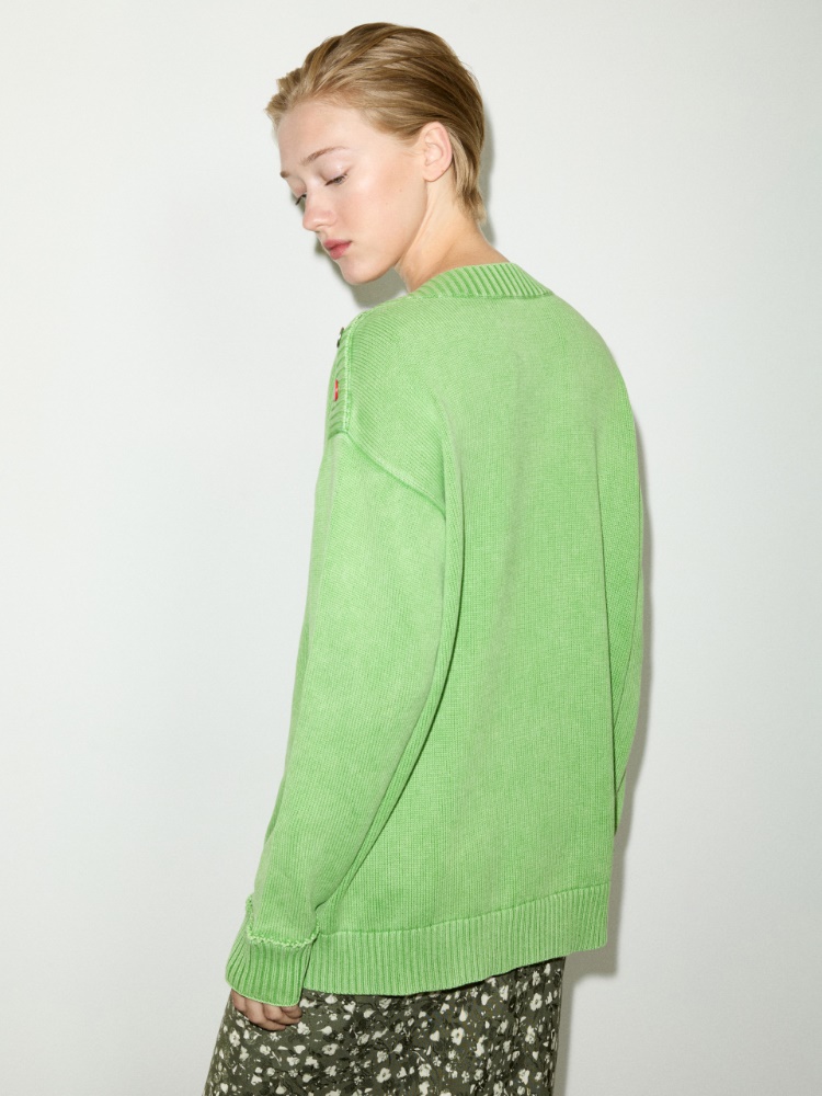 Stone-washed cotton jumper - MAX&Co. - 2