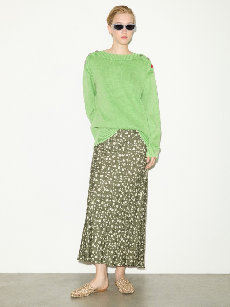 Stone-washed cotton jumper - MAX&Co. - 4