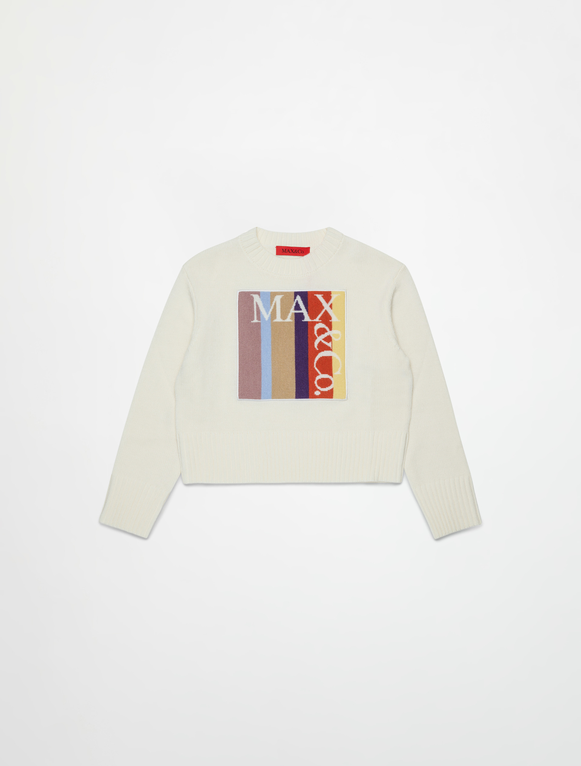 Pull col rond avec logo KID - MAX&Co.
