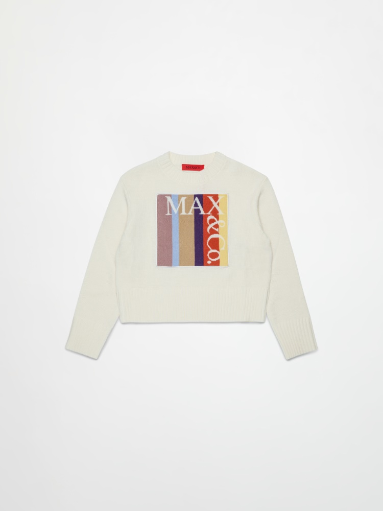 Pull col rond avec logo KID - MAX&Co.