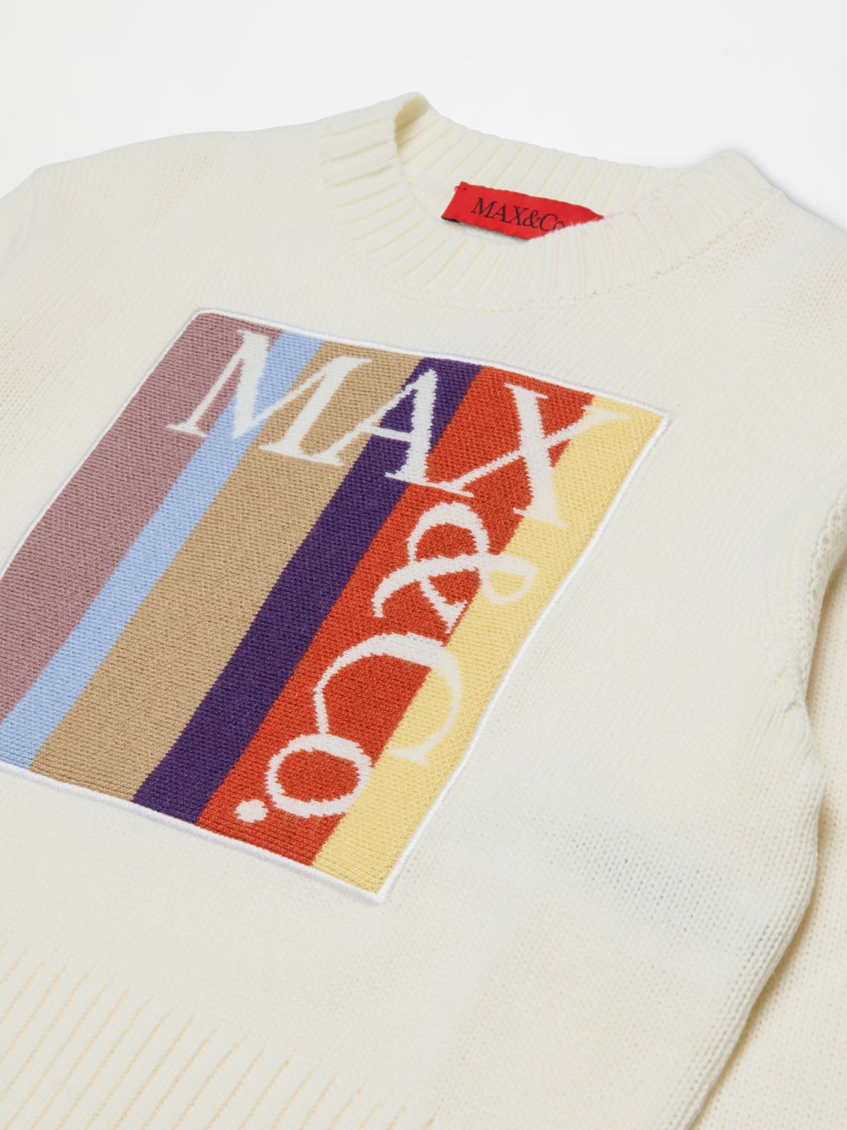 Pull col rond avec logo KID - CREME - MAX&Co. - 3