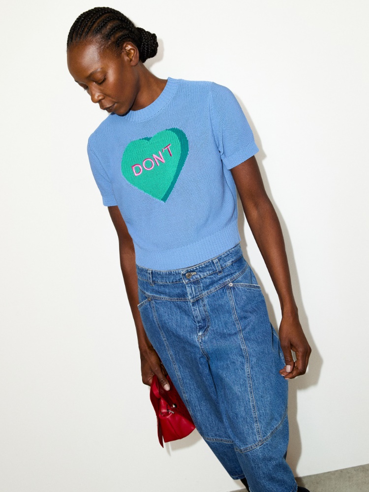 Jacquard knitted T-shirt - MAX&Co. - 4
