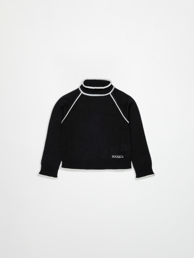 Pull à col montant avec logo KID - MAX&Co.