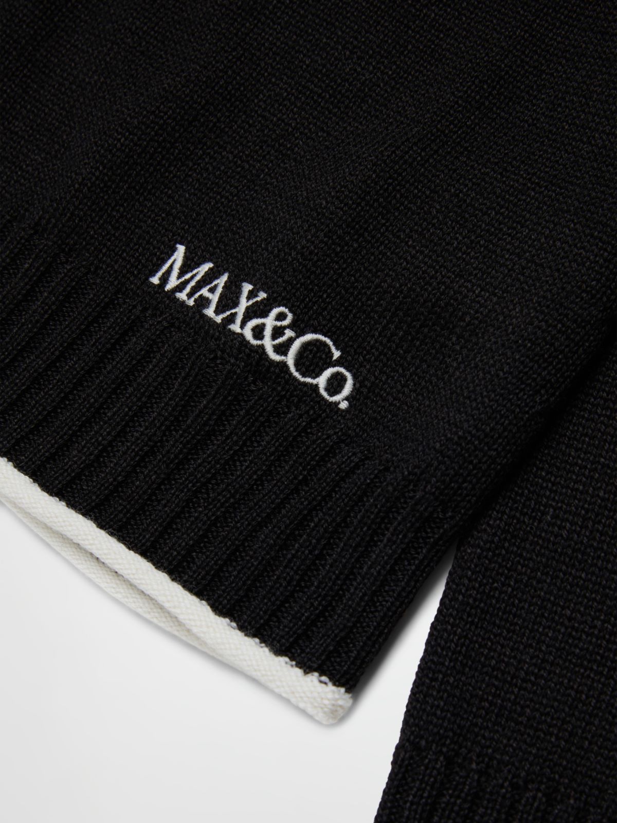 High-neck pullover with logo KID - BLACK - MAX&Co. - 4