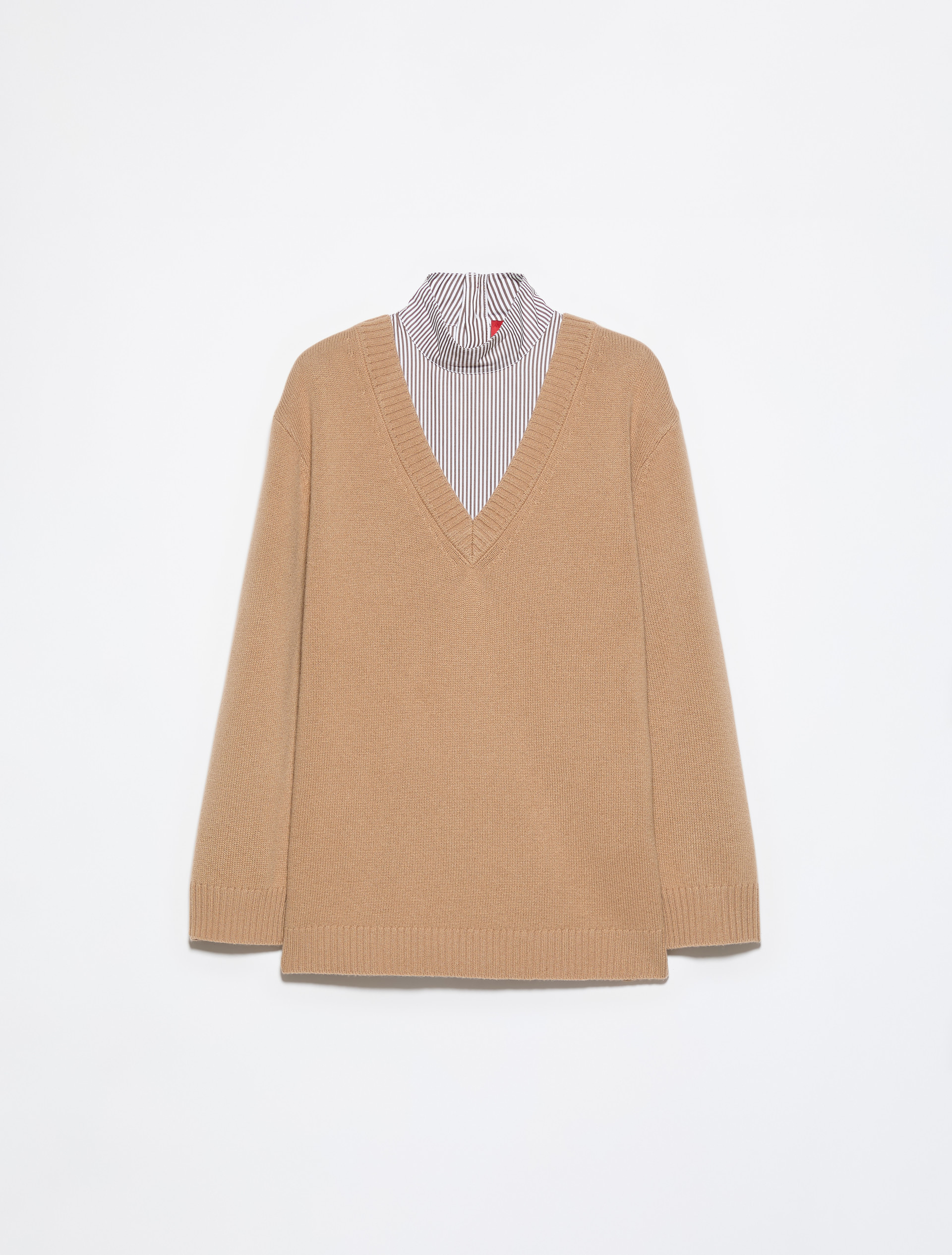 Wool and cotton-poplin jumper - MAX&Co.