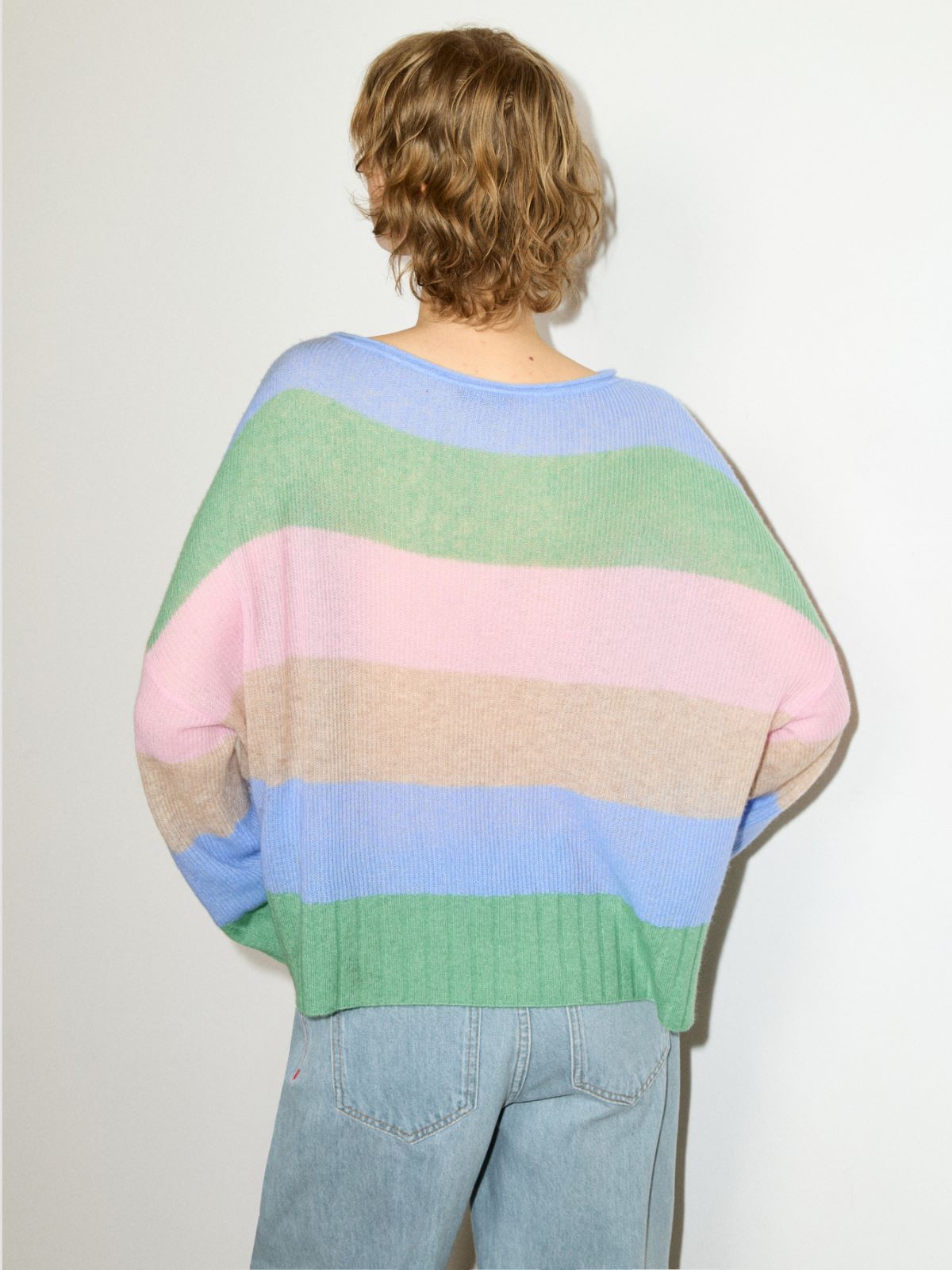 Jersey extragrande de mezcla de cachemira - VERDE - MAX&Co.