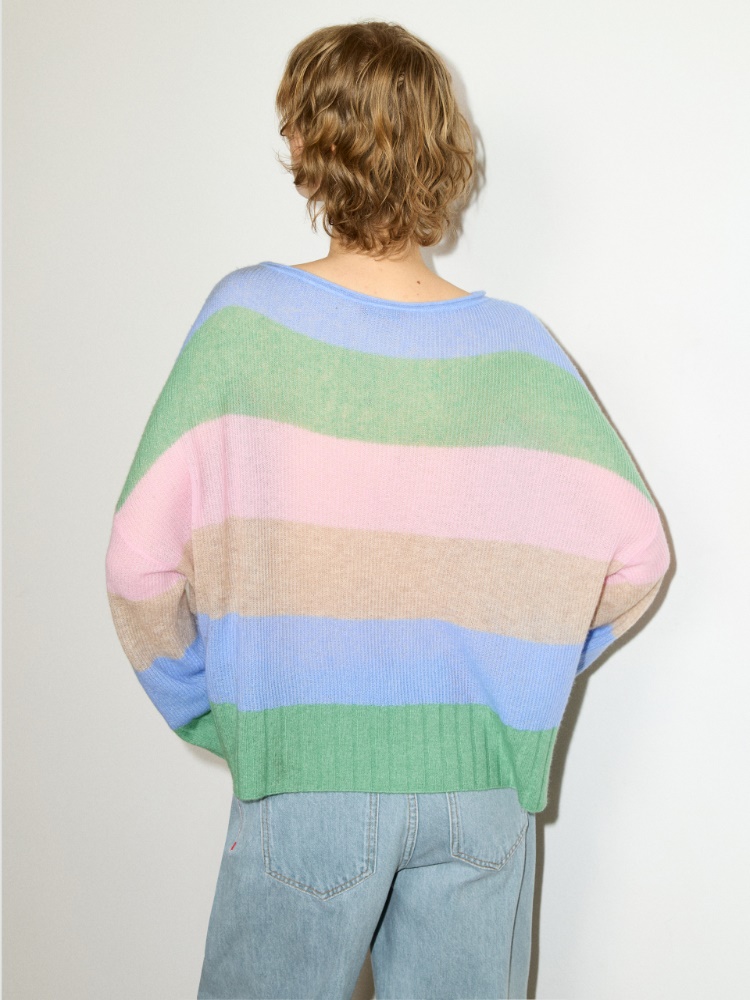 Jersey extragrande de mezcla de cachemira - VERDE - MAX&Co.