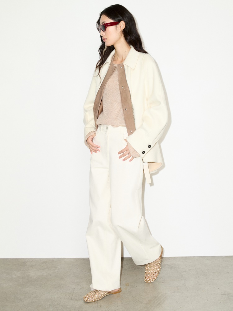 Oversized cashmere-blend jumper - BEIGE - MAX&Co.
